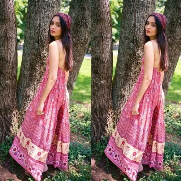 Free people Spell & The Gypsy Portobello Strappy Maxi Dress in Size MEDIUM - Picture 9 of 12